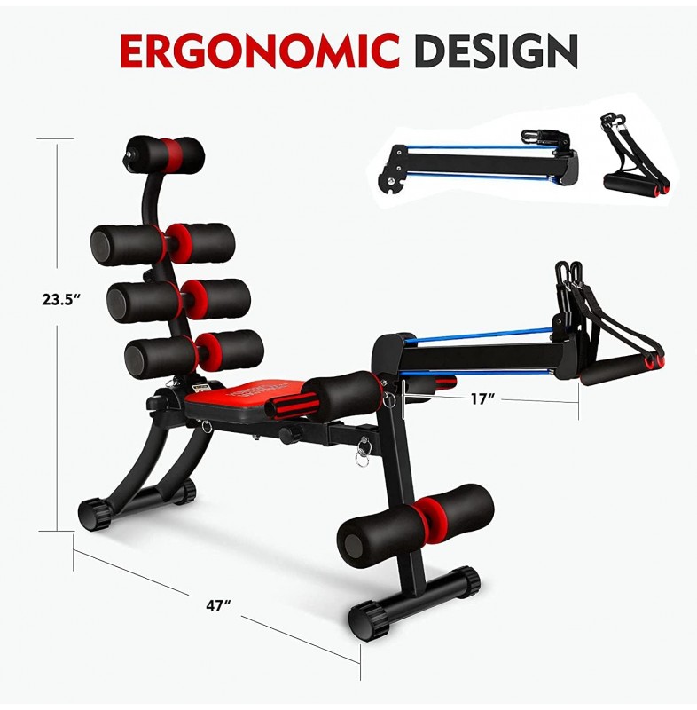 ATTREZZATURA ALLENAMENTO AB Roller Addominale Allenatore e Donna Mute